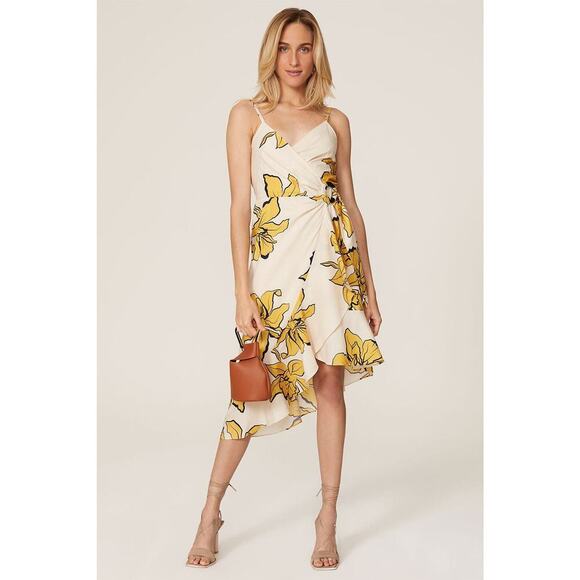 Hutch Mercer Dress-Floral Wrap Midi Size 3X - Picture 1 of 9